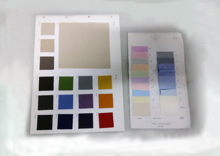 muestrario telas hilos consultar medidas y cantidades